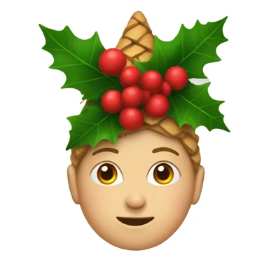 Holly with a cone on her head sticker