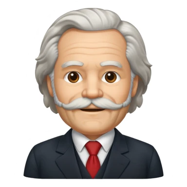 cute karl marx sticker