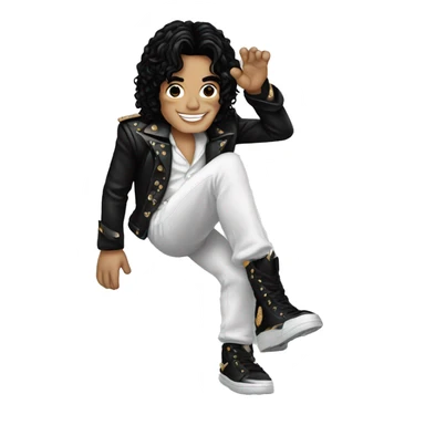 Michael jackson with his toes out sticker