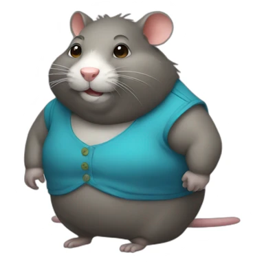 A fat rat sticker