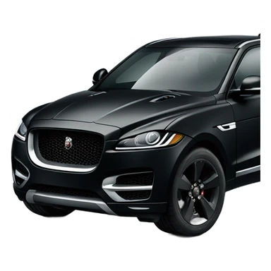 Matte black Jaguar suv  sticker