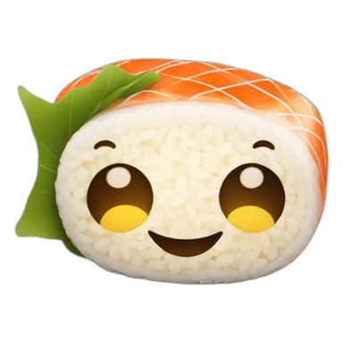 Sushi smiling sticker