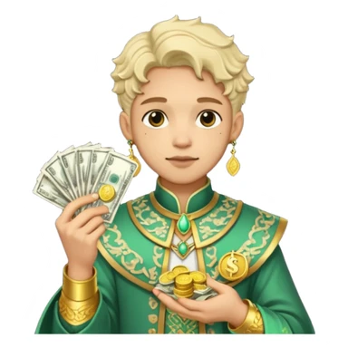 cash fantasy character sticker