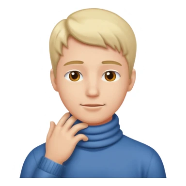  person with hands on his neck sticker