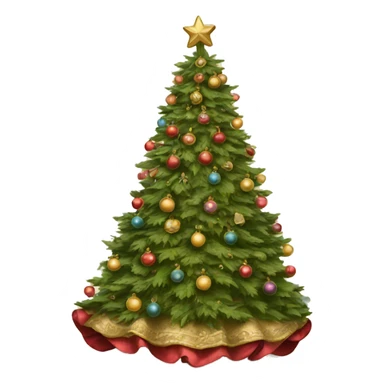 Victorian Christmas tree sticker