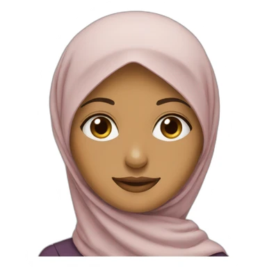 Hijabi woman sticker