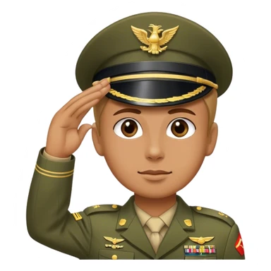 military salutatio sticker