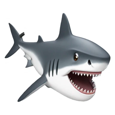Shark with an ak-47 sticker