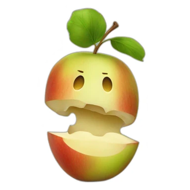 Chat mange pomme sticker