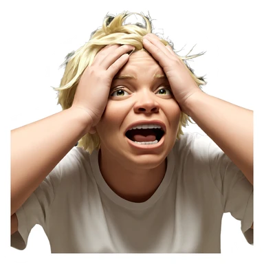 blonde boy in meme moment sticker