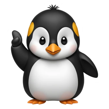 penguin doing a thumbs down sticker