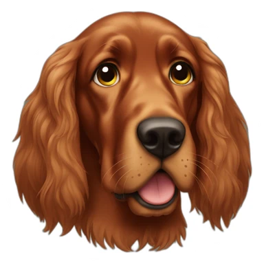 irish setter sad crying tears sticker