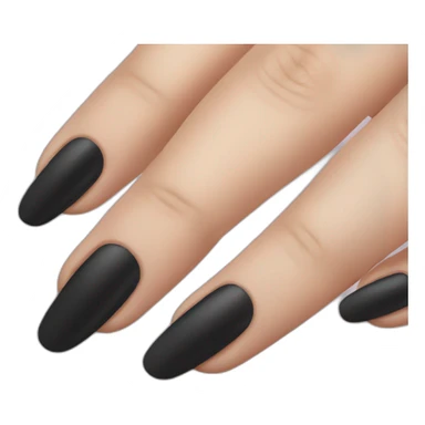 black nails being painted sticker