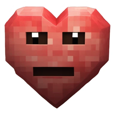 Minecraft hardcore heart 4k front sticker