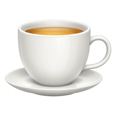 white ceramic tea cup sticker