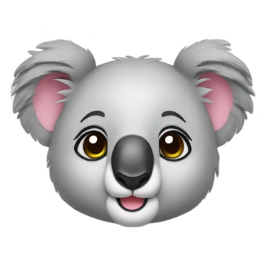 Cute koala sticker