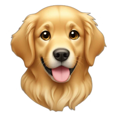 Cute little Golden Retriever sticker