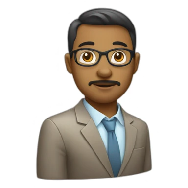 Data analyst doing statistics sticker