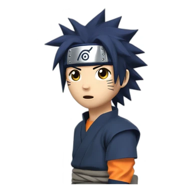 Naruto ken Sasuke sticker