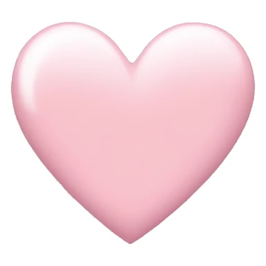 light pink heart sticker
