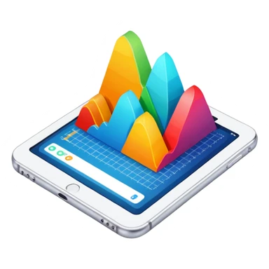 diagram with data chart sticker