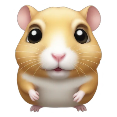 hamster with dead eyes sticker