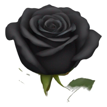 5 Black rose sticker