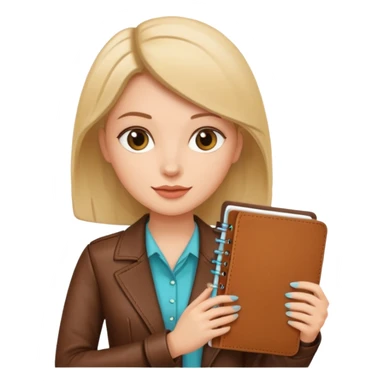 woman with planner sticker