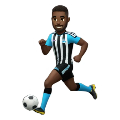 newcastle player running white skin sticker