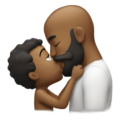 Big men kissing  sticker