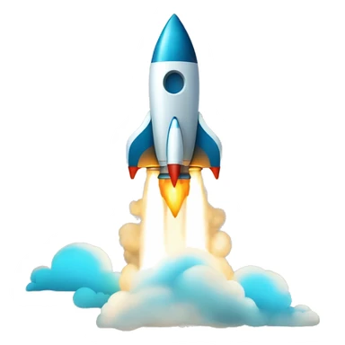 rocket flying against the background of an analytics chart in telegram sticker