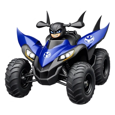 batmobile atv banshee yamaha with a smile sticker