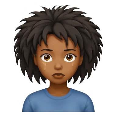 Black girl bad hair day sticker