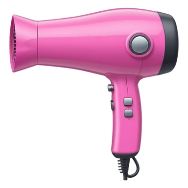 pink hairdryer sticker