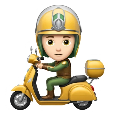 loki god drive scooter sticker