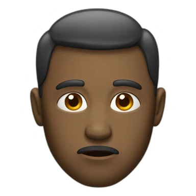 visage dépressif sticker