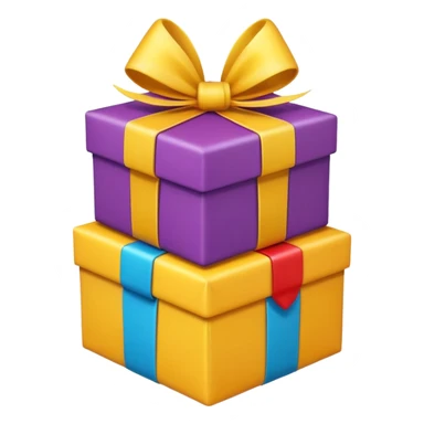 Emoji opening present
 sticker