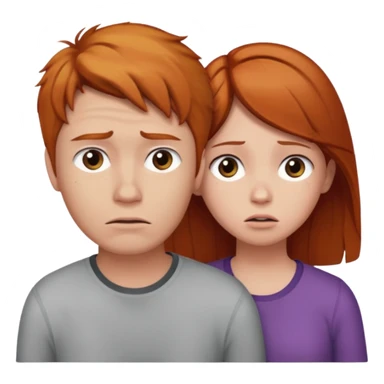 guy with ginger hair leaves girl with brown hair alone sticker