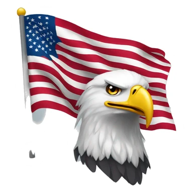 eagle-with-american-flag sticker
