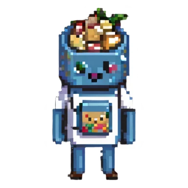 man dressed as a snack sticker