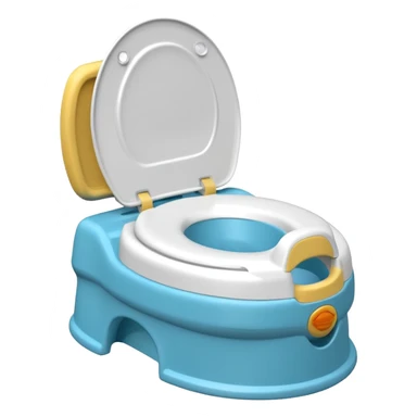 Standard potty trainer for baby without a person on it. sticker