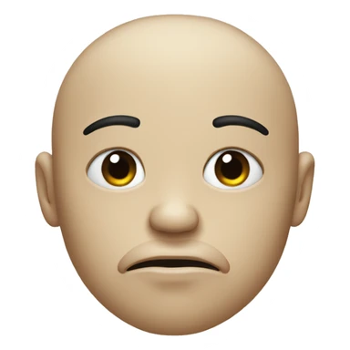 Face with pouted lips with curved finger in front sticker