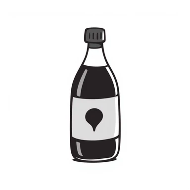 soy sauce bottle, icon sticker