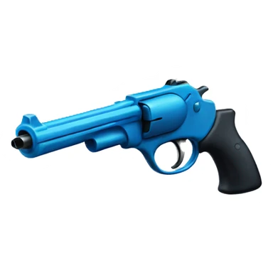 Blue gun  sticker