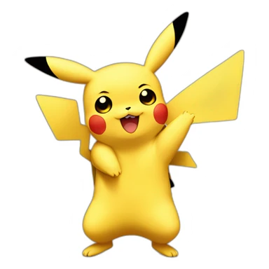 Pikachu hug Pikachu sticker