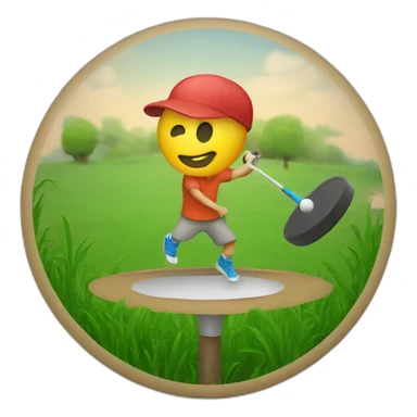Disc golf sticker