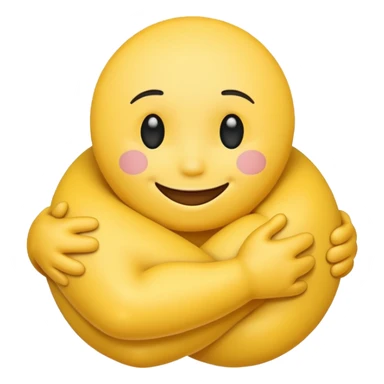 Make a emoji about a hug sticker