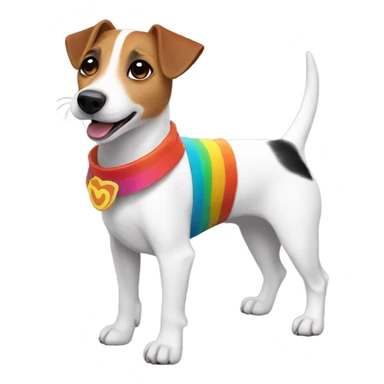 Jack Russel in a Yota costume sticker
