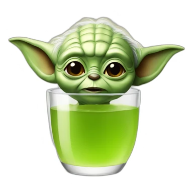 Yoda drink juice sticker