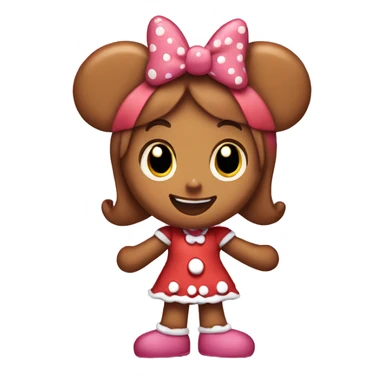 Minnie Mouse gingerbread girl sticker